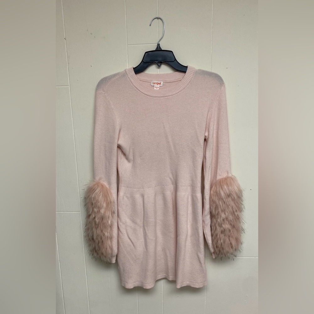 Cat & Jack Light Pink Ribbed Knit Sweater
